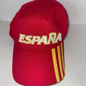NEW Adidas UEFA Champions League España Euro 2008 Adjustable Hat Red Yellow
